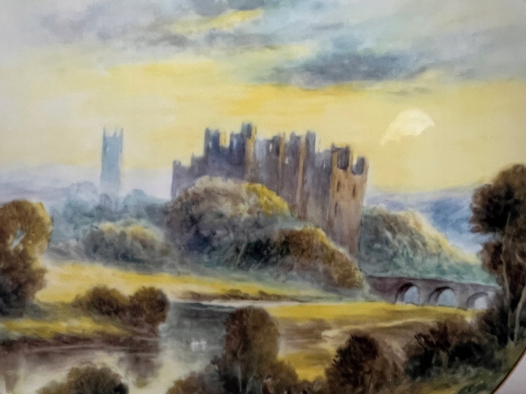 TALERZ ROYAL WOECESTER THE HISTORIC CASTLES COLLECTION LUDLOW CASTLE