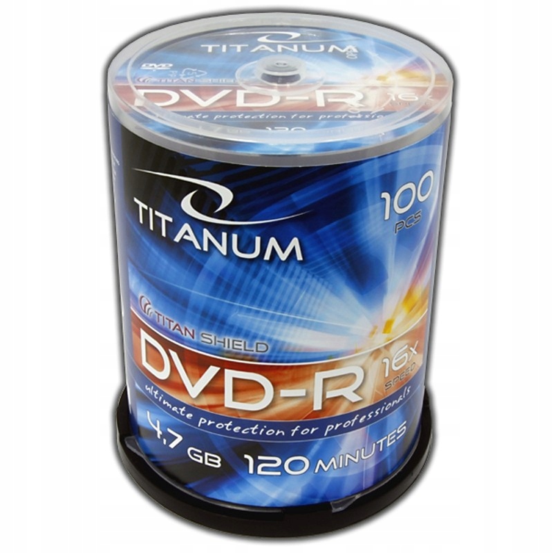 TITANUM DVD-R 4,7 GB x16 - Cake Box 100