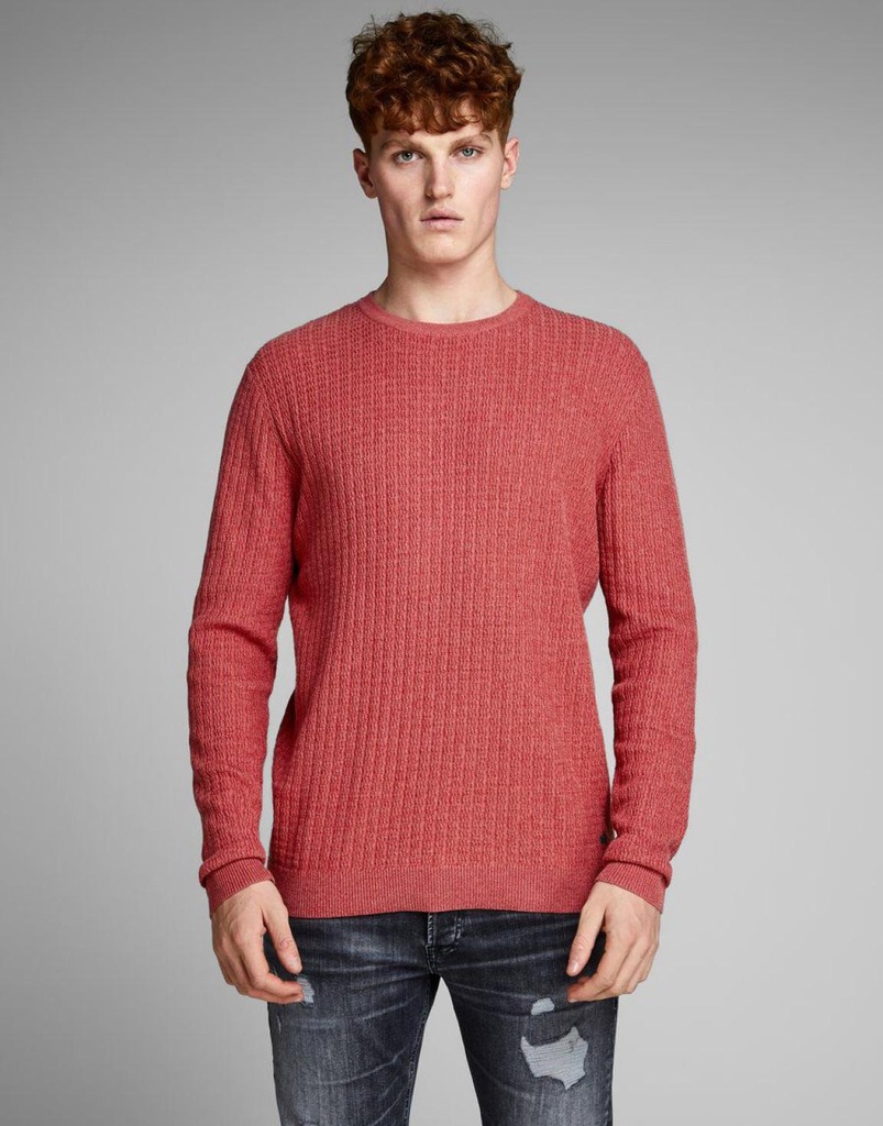 16S049 JACK&JONES__MI4 KLASYCZNY SWETER__S