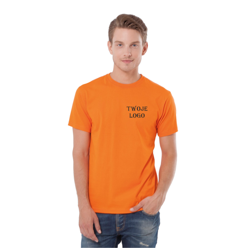 KOSZULKA męska T-shirt z WŁASNYM nadrukiem LOGO