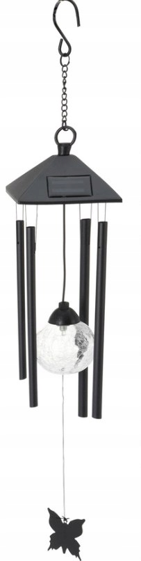 Lampa solarna dekoracyjna z dzwonkami wietrznymi W