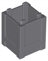 LEGO 61780 Skrzynia pojemnik Ciemny Szary DBG 4520307 1szt NOWA