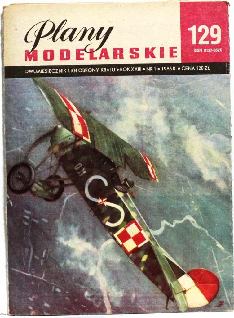 PLANY MODELARSKIE 129 FOKKER D- VII
