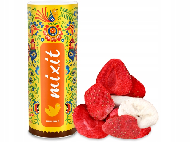 Owoce liofilizowane Truskawka i Banan mix 160g