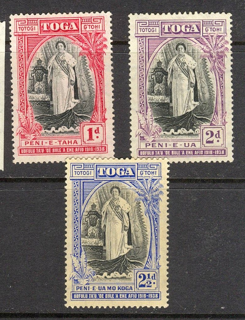 Kol. Bryt. TOGA / TONGA ISLANDS 1938 - czyste