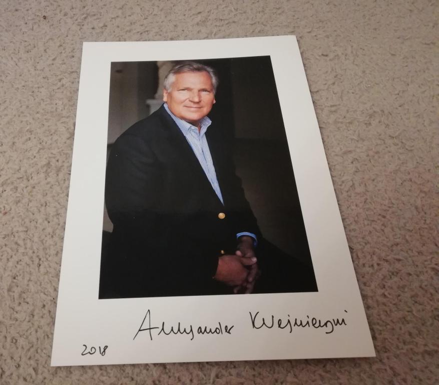 ALEKSANDER KWAŚNIEWSKI ZDJĘCIE Z AUTOGRAFEM