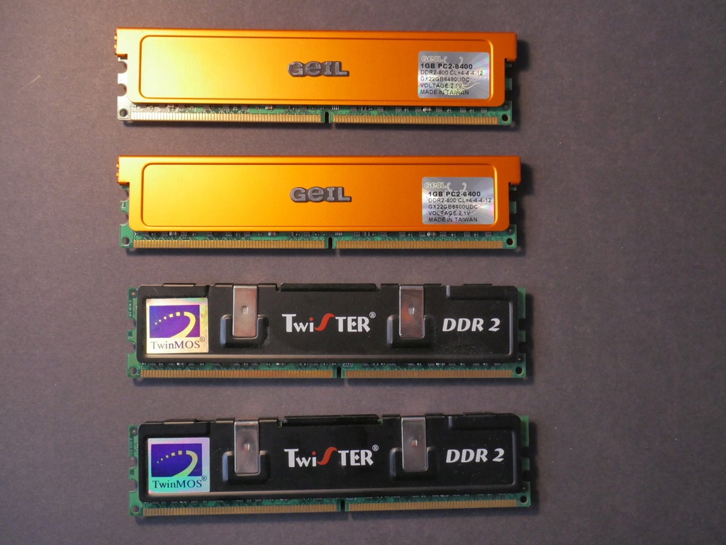Pamięć RAM DDR2 4*1 GB Geil Twister