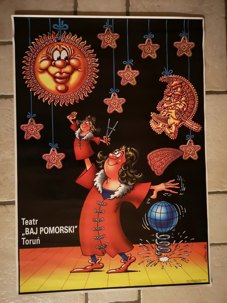 Plakat Edward Lutczyn Teatr Lalek BAJ POMORSKI