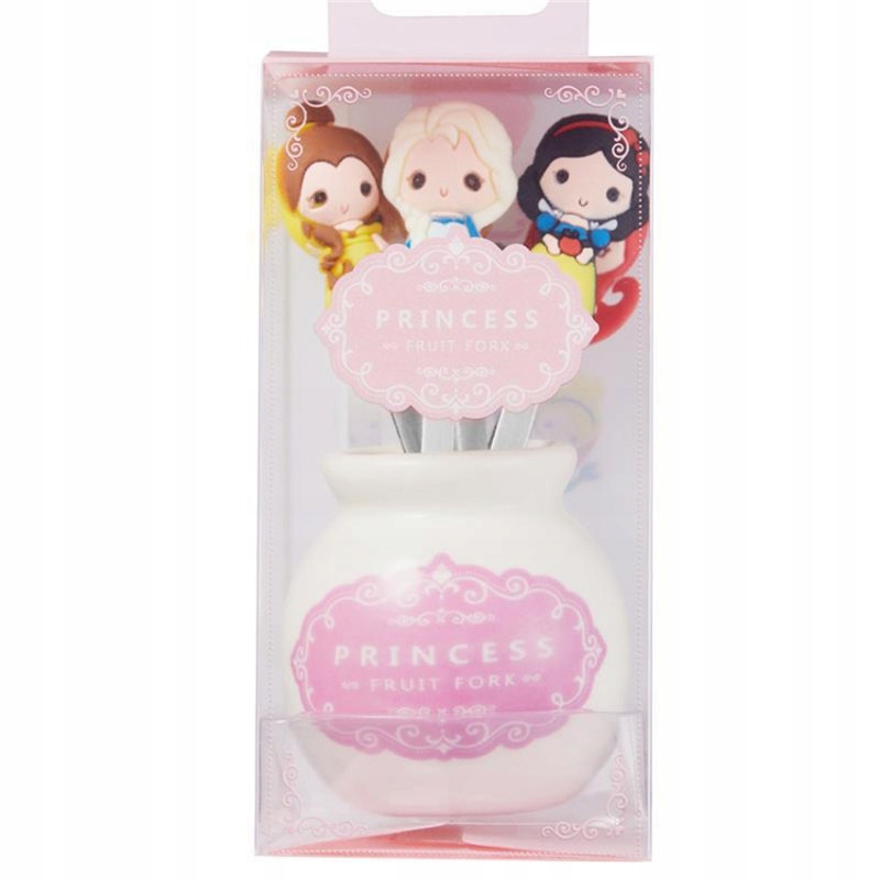 6Pcs Cute Princess Shape Stainless Steel Fruit