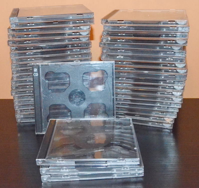 Pudełka na 2 CD,DVD JEWEL CASE CZARNE - 12 szt.