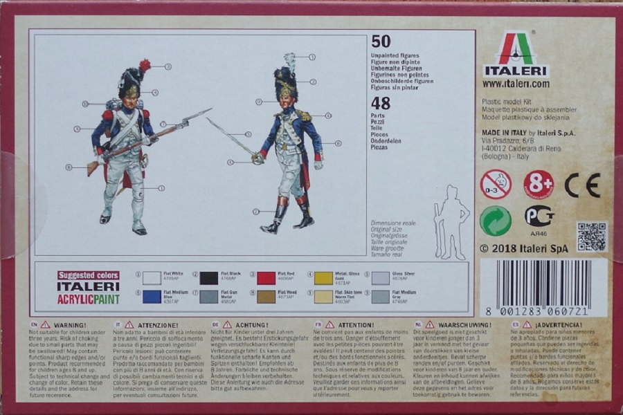 Купить Italeri 6072 Французские гренадеры [1815] 1:72: отзывы, фото, характеристики в интерне-магазине Aredi.ru