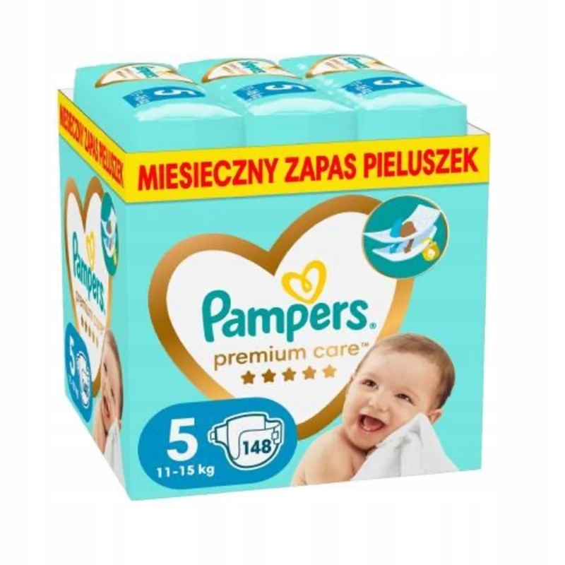 Pampers Pieluchy Premium Monthly Box S5 148