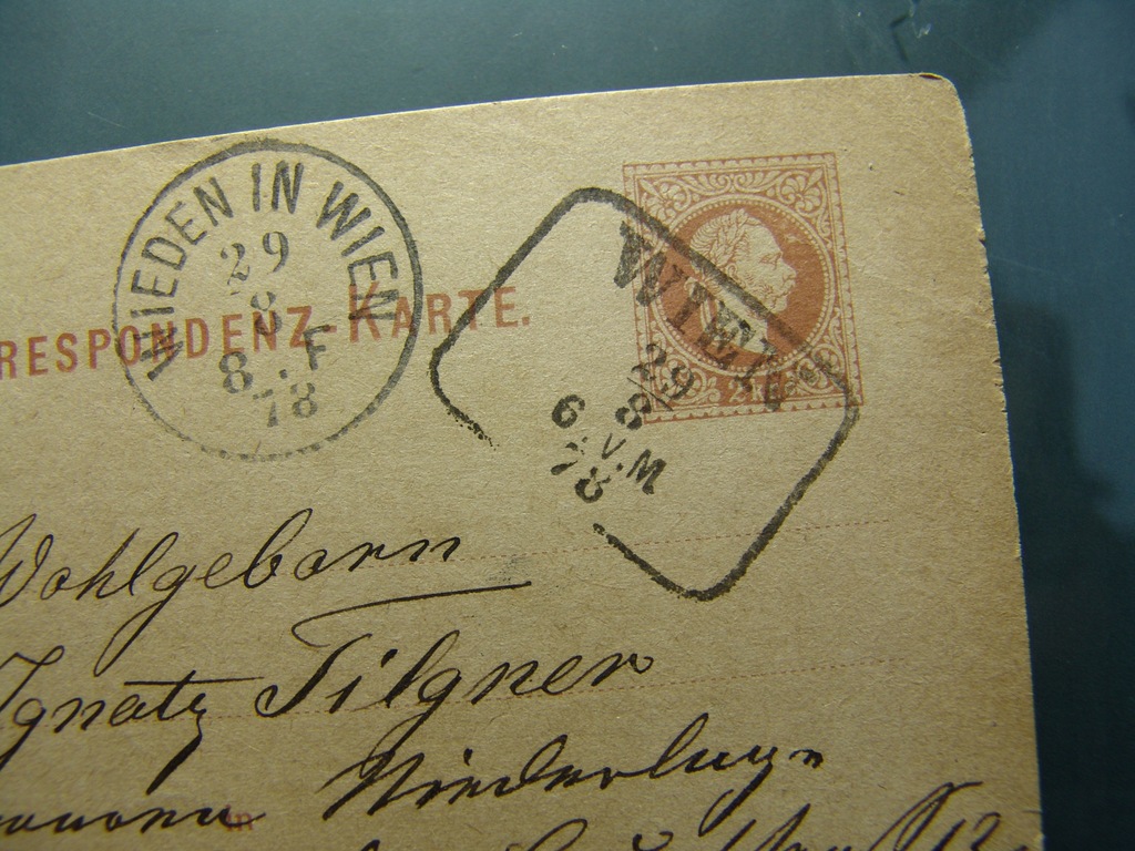 Austria-1878r kartka pocztowa