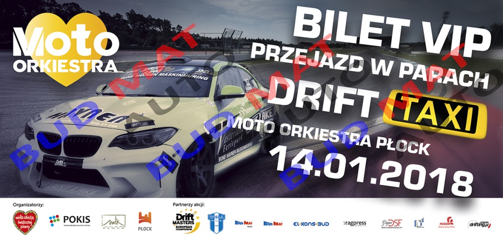 Voucher VIP na przejazd Drift Taxi