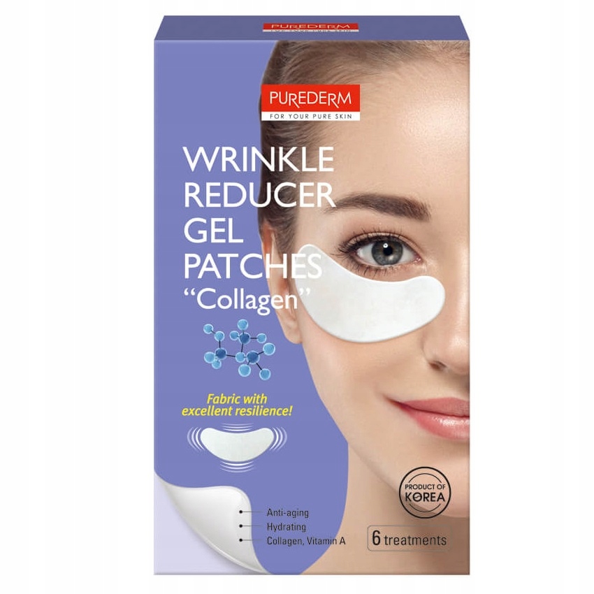 Wrinkle Reducer Gel Patches żelowe płatki pod oczy Kolagen 6szt.