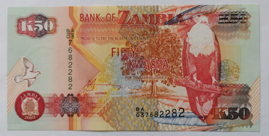 Zambia 50 kwacha 2003 UNC