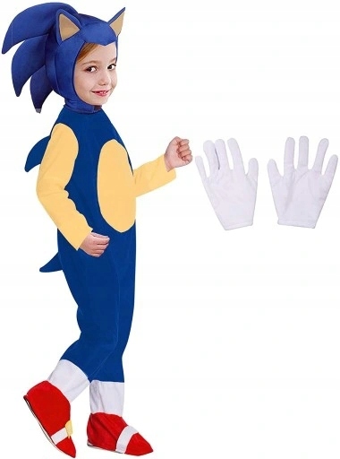 Strój Kostium Przebranie SONIC Cosplay Anime Jeż