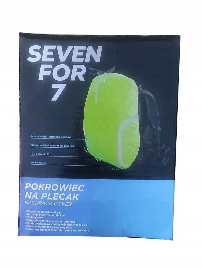 Pokrowiec na plecak 20-25 l Seven For 7 SPR żółcie