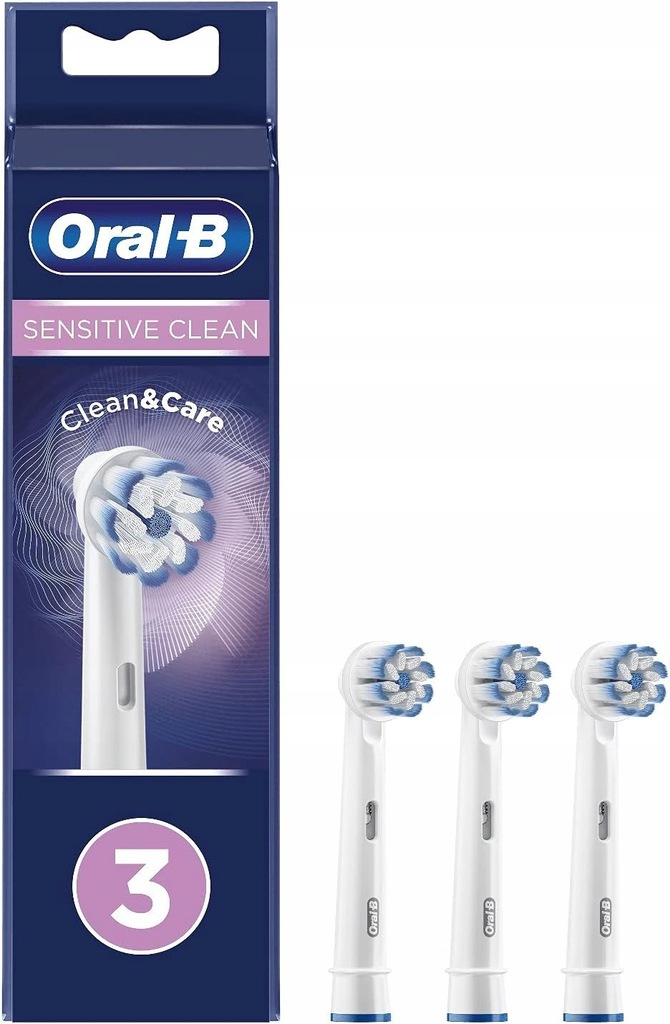 Oral-B Sensitive Clean 80339547 koncówka do szczoteczki 3 szt. Biały