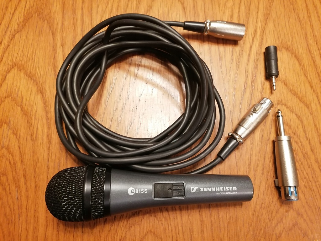 Mikrofon Sennheiser e815s z przewodem i wtyczkami