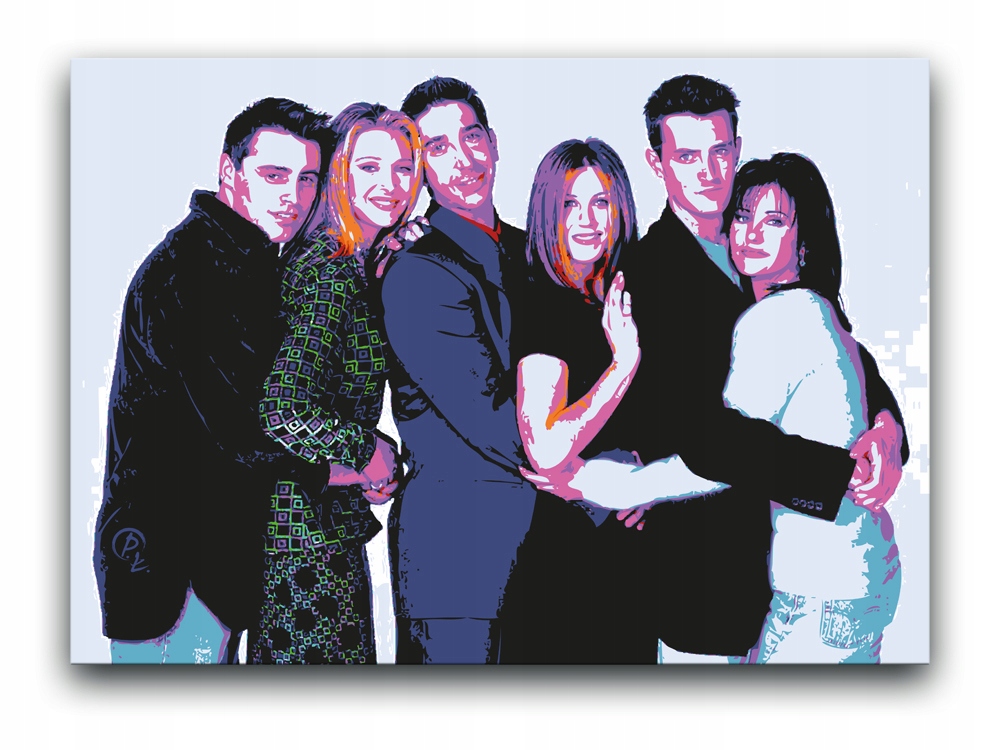 FRIENDS - OBRAZ 80x60 canvas plakat Przyjaciele