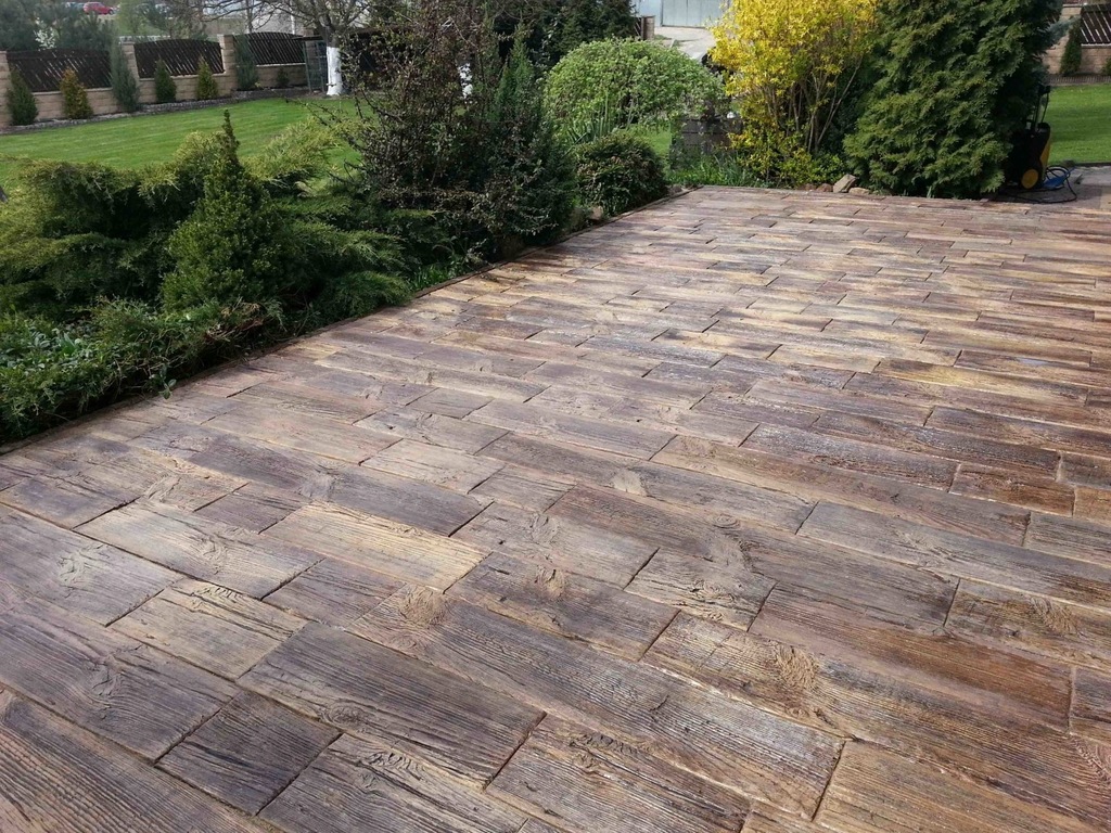 DESKA MODUŁOWA IMITACJA DREWNA BETONOWE DREWNO