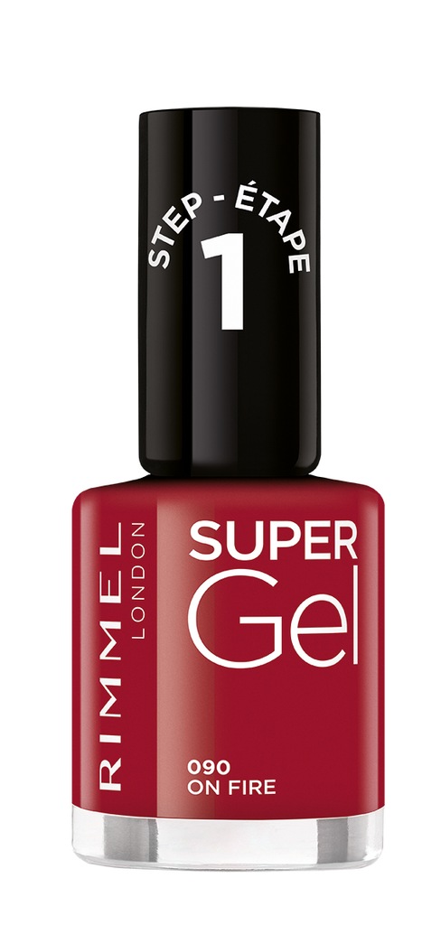 Rimmel Super Gel lakiey do paznokci 12 ml Czerwony