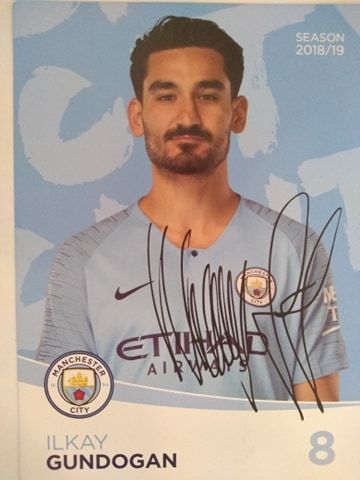 İlkay Gündoğan Manchester City Oryginalny autograf