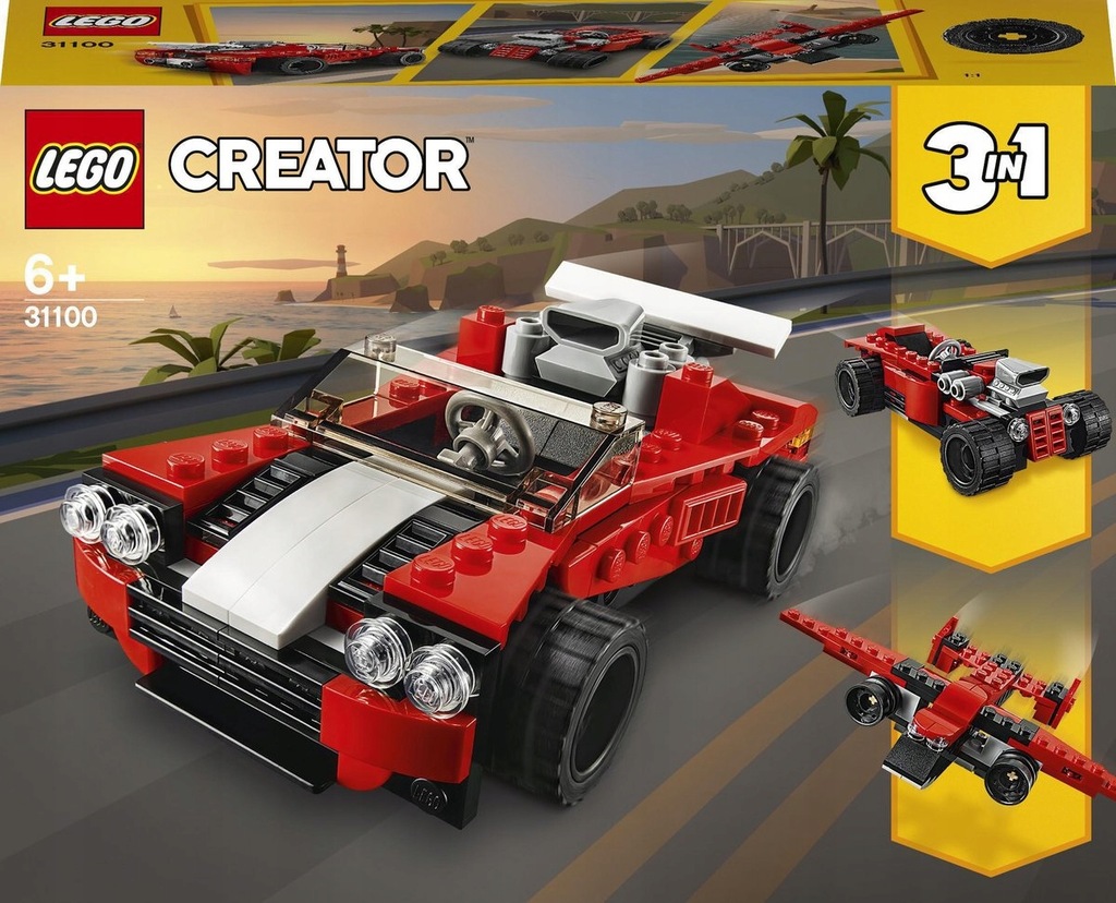 LEGO CREATOR 3 w 1 Samochód zestaw 134 elementy