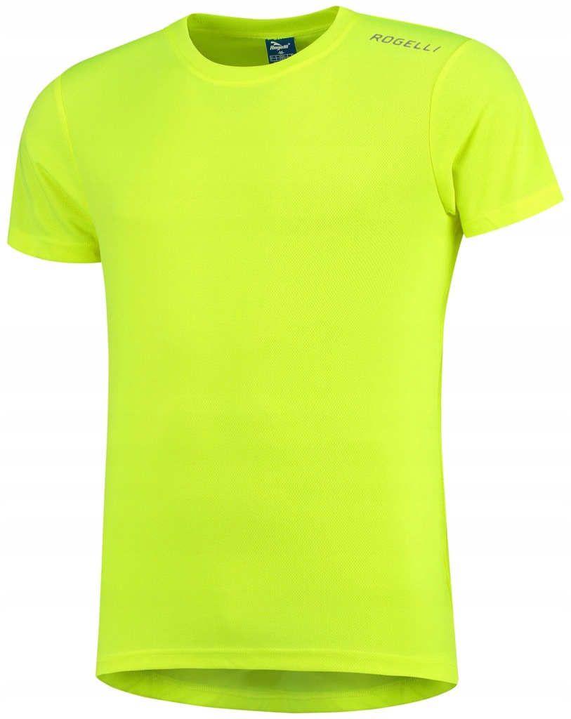ROGELLI RUN PROMOTION męska koszulka sportowa z krótkim rękawem, żółty 2XL