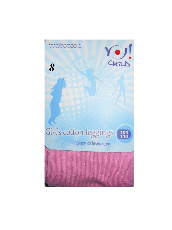 Leginsy dziewczęce bawełniane YO 140-146