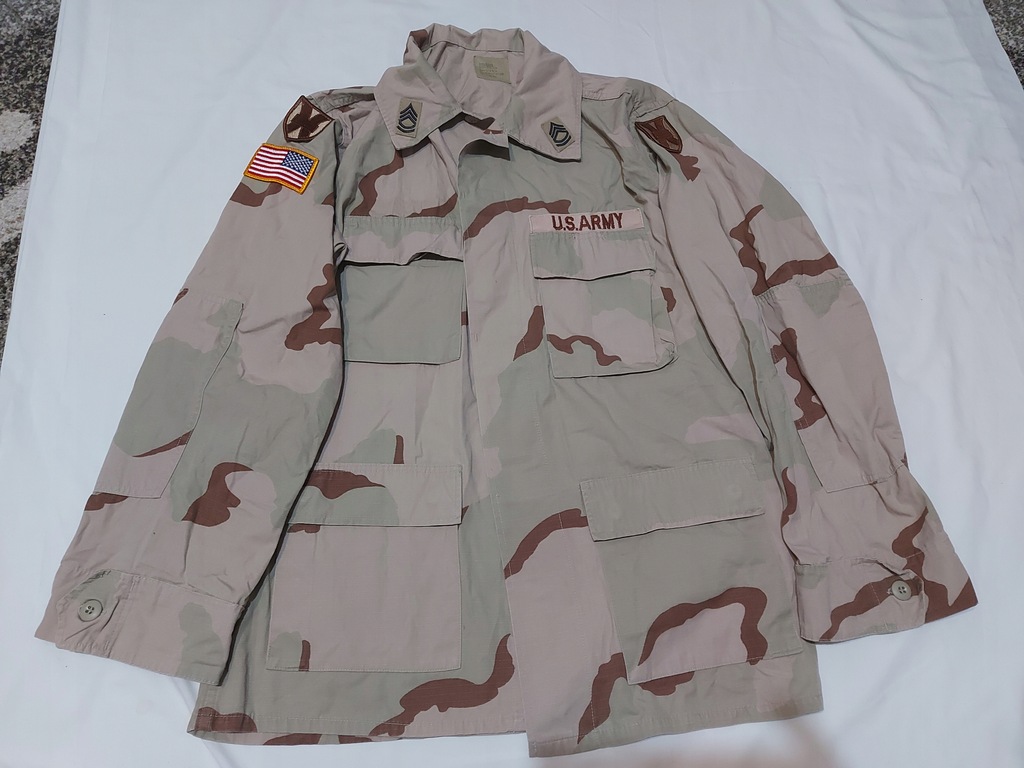 Bluza US Army DCU desert roz. ML, obszyta
