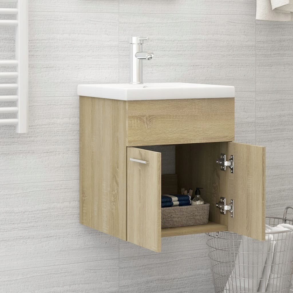 Купить ШКАФ В ВАННОЙ КОМНАТЕ ПОД РАКОВИНОЙ DAB SONOMA: отзывы, фото и ...