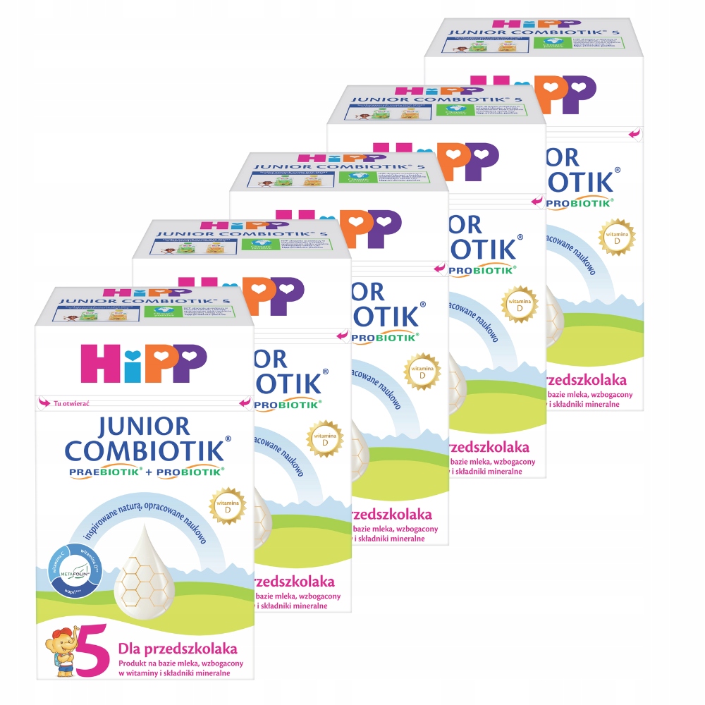Mleko HiPP 5 JUNIOR COMBIOTIK dla przedszkolaka 550g x5