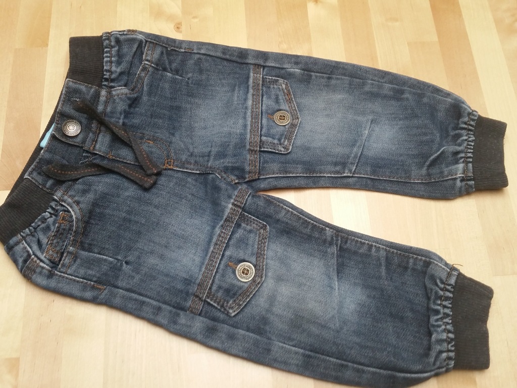 Rebel spodnie jeansy 74 80 bdb Zara