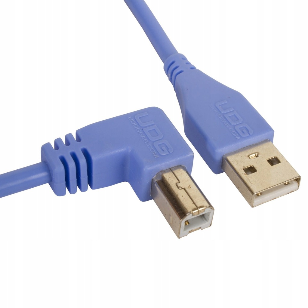 UDG Kabel USB 2.0A-B Niebieski Light Blue 1m| WSDJ
