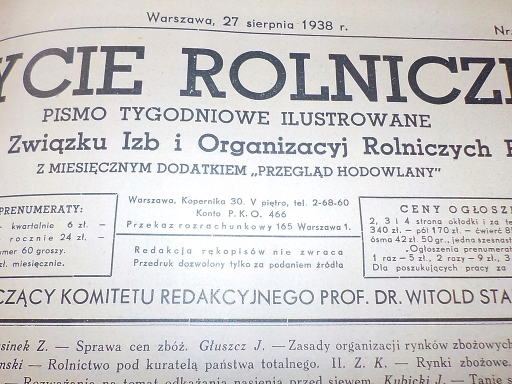 gazety Rolnicze rolnik stare gazety maszyny upr