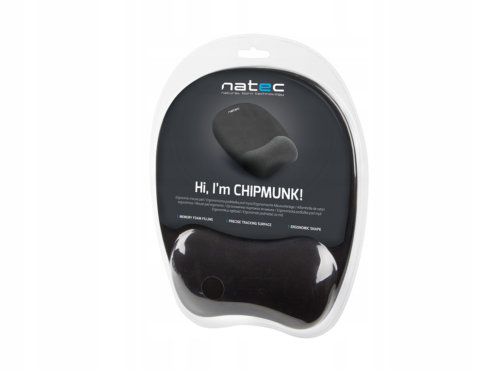 Купить Коврик для мыши Natec Chipmunk на запястье: отзывы, фото, характеристики в интерне-магазине Aredi.ru