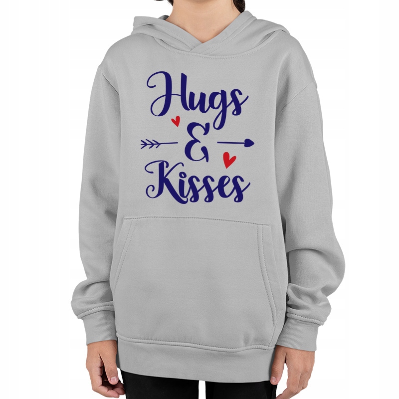 bluza z kapturem walentynki hugs and kisses czułość