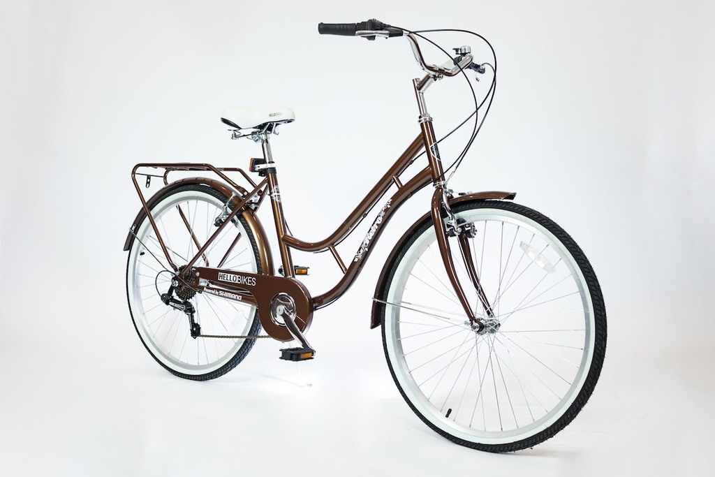 LEKKI DAMSKI ROWER MIEJSKI DAMSKI 7B +AKCESORIA HI 7842914299