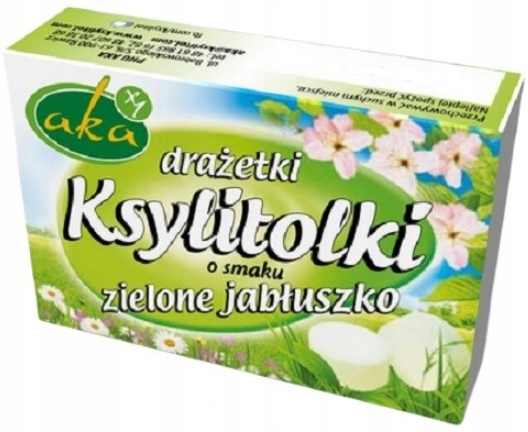 AKA KSYLITOLKI ZIELONE JABŁUSZKO Z KSYLITOLEM