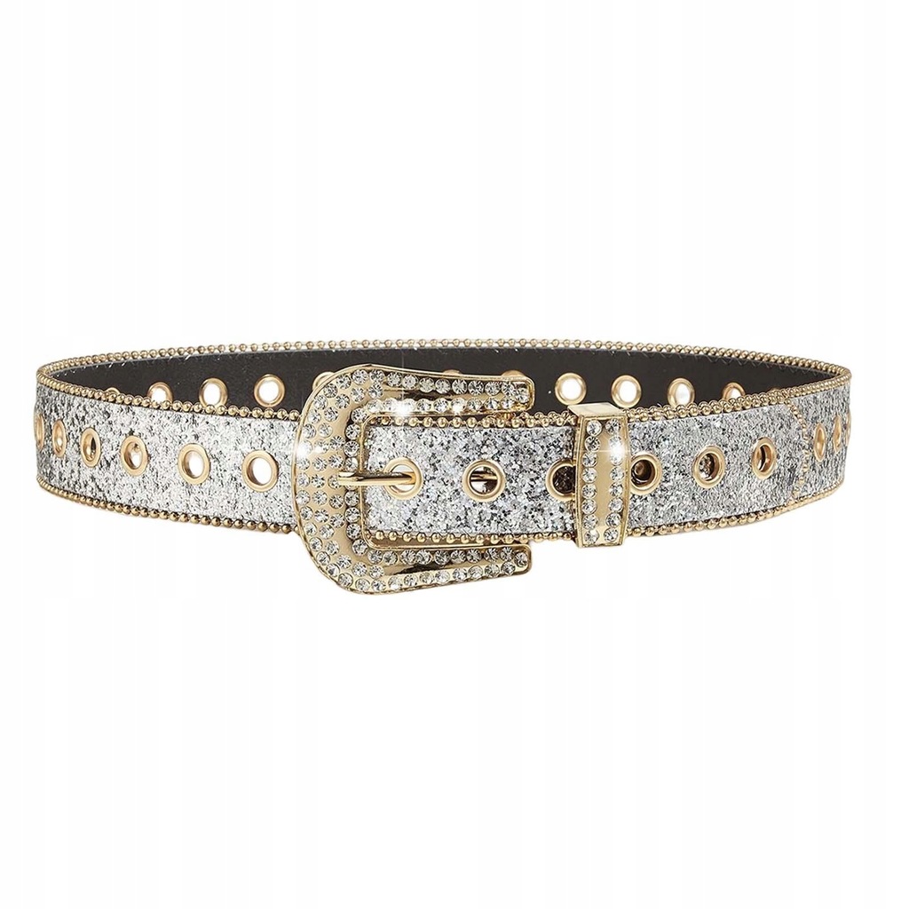 Women PU Leather Waist Belt Skinny Belt Pin Buckle Waist Band for Argent