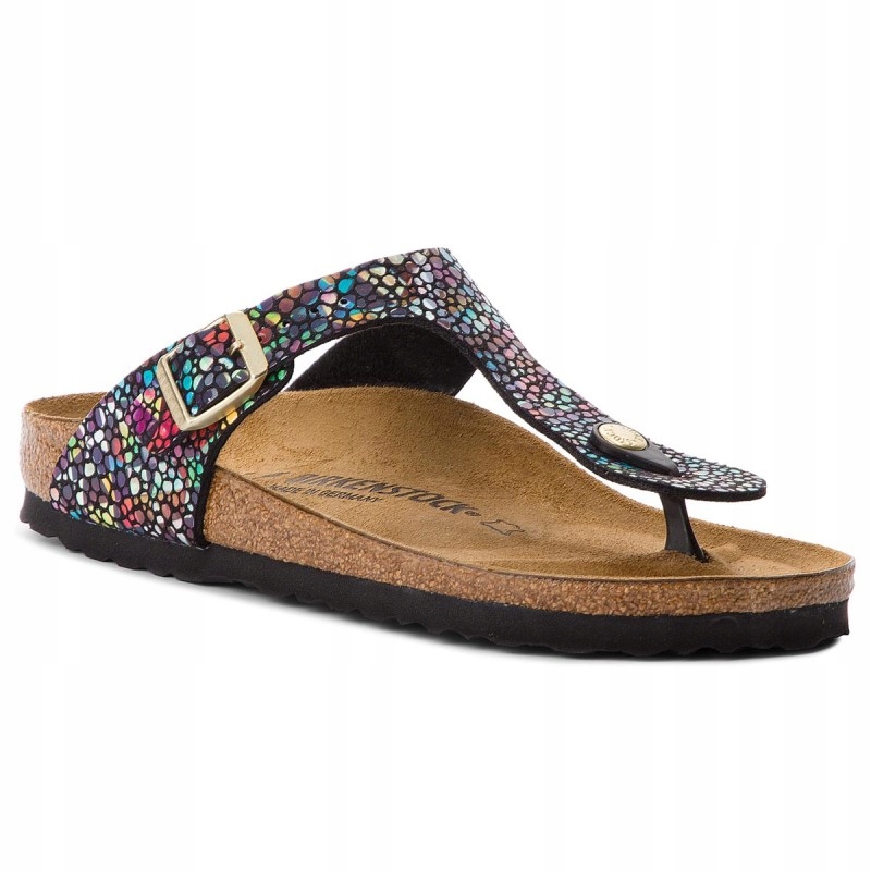 BIRKENSTOCK SANDAŁY KLAPKI GIZEH MOSAIC BLACK 37