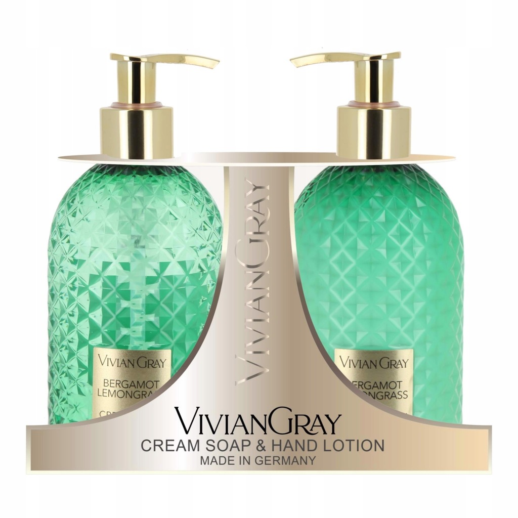 VIVIAN GREY ZESTAW PREZENTOWY GEMSTONE BERGAMOT&LEMONGRASS MYDŁO W PŁYNIE+B