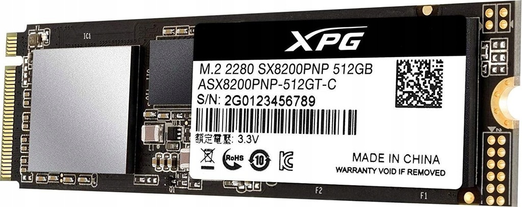 Купить Твердотельный накопитель ADATA XPG SX8200 Pro емкостью 512 ГБ: отзывы, фото, характеристики в интерне-магазине Aredi.ru