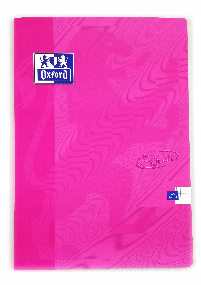 Zeszyt A4 60k kratka Oxford Soft Touch 90g różowy