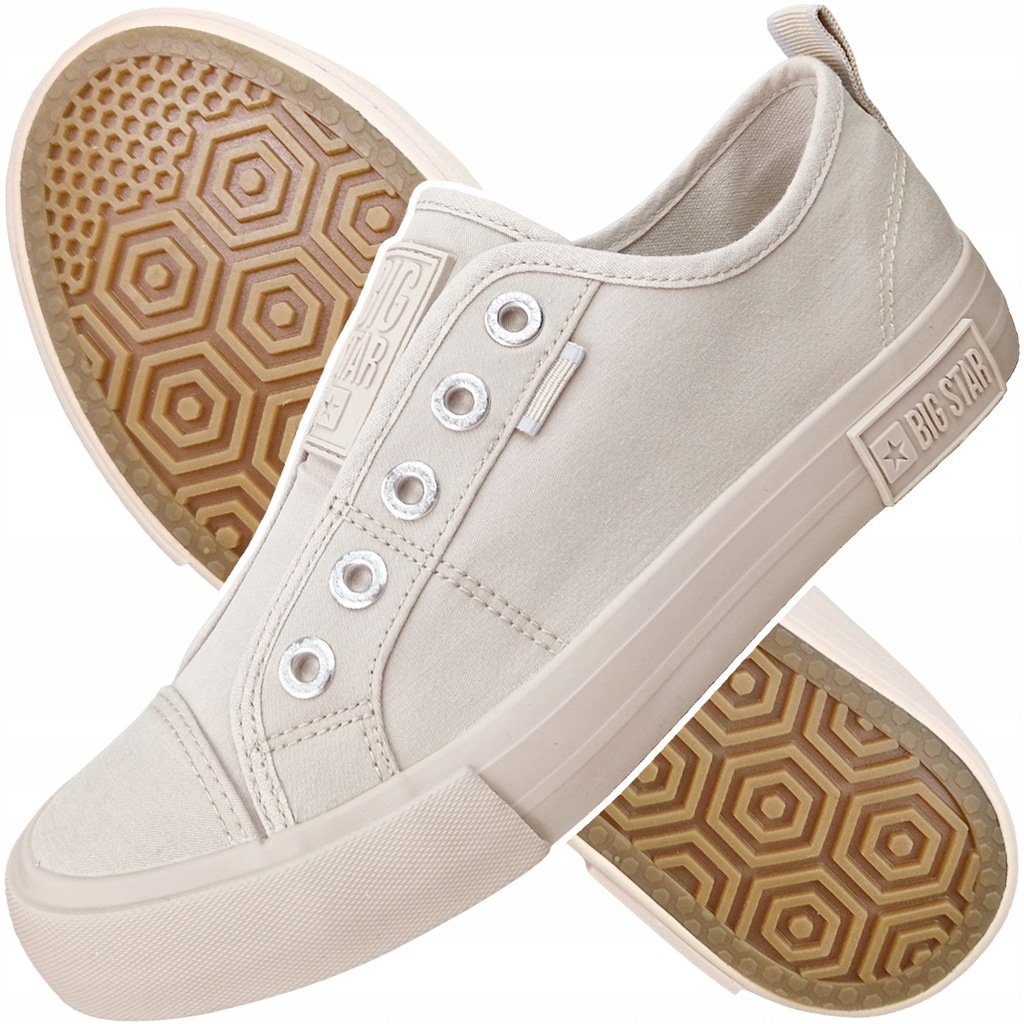 trampki BIG STAR damskie cieliste LL274164 37