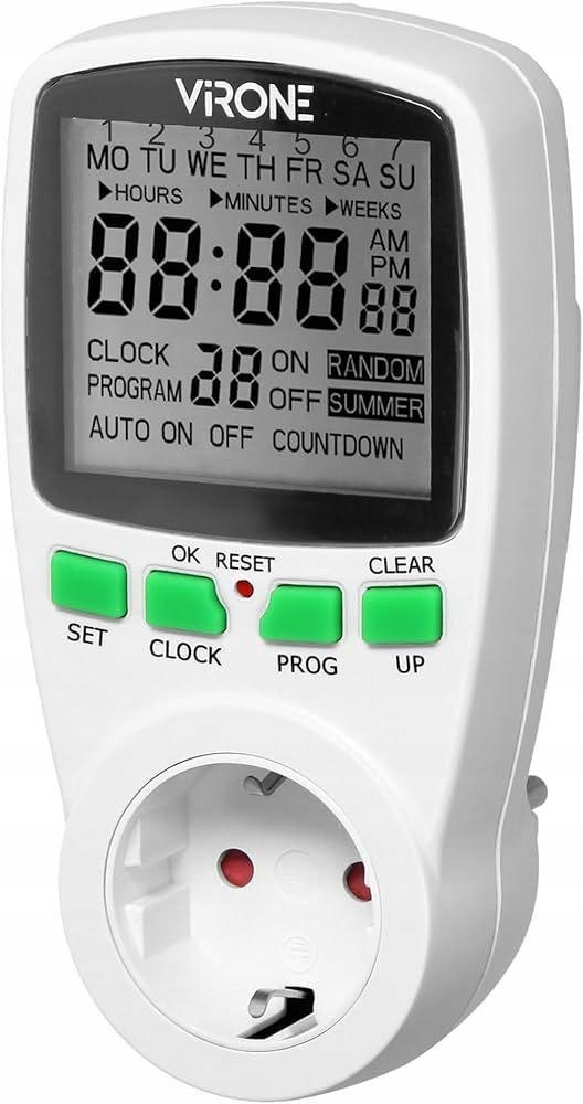 ORNO ELEKTRONICZNY PROGRAMATOR CZASOWY 16 PROGRAMÓW