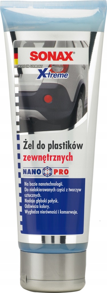 SONAX XTREME ŻEL DO PLASTIKÓW ZEWNĘTRZNYCH 250ML