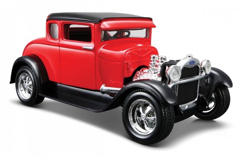 Model kompozytowy Ford A 1929 czerwony PREZENT NA ŚWIĘTA